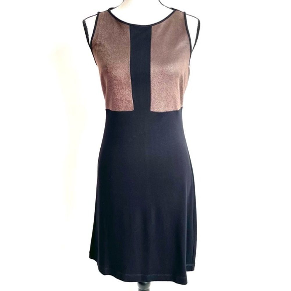 Premise Black/ Brown Sheath Dress